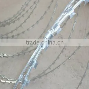 Galvanized Flat Wrapped Razor Wire thumbnail-1