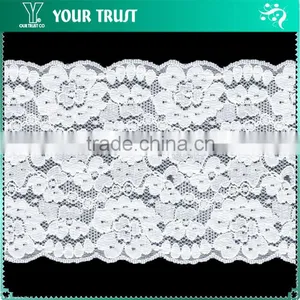 Width 14.0 Centimeter White Stretch Tape Trim Spandex Jacquard Elastic Lace thumbnail-4