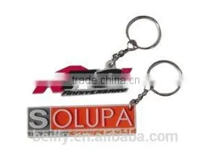 Silk Print 2d 3d Rilicone Plastic Nice Custom Logo Keychain thumbnail-6