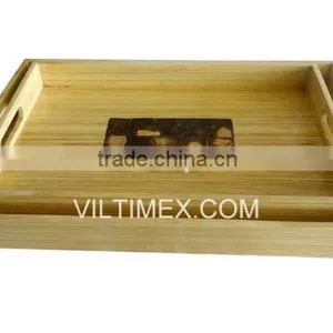 Best Selling Bamboo Tea Trays - Environmentally Friendly Hand Crafted With Natural Color thumbnail-1