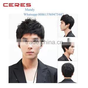Cheap 100% Raw Virgin Unprocessed Remy Full Cuticle Men Human Hair Wig Quality Choice thumbnail-1