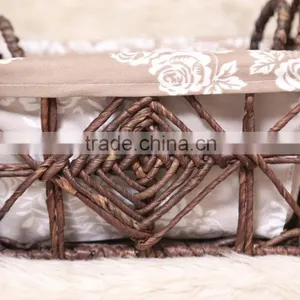 Flower Basket Beautiful Design Maize Husk Rattan Storage Basket thumbnail-3