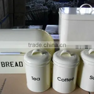 Color Coating Metal Bread Box and Canister thumbnail-1