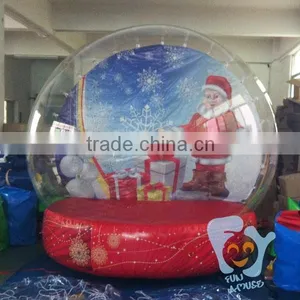 5m Outdoor Christmas Ornament Giant Xmas Inflatable Giant Snow Globe for Take Photo thumbnail-4