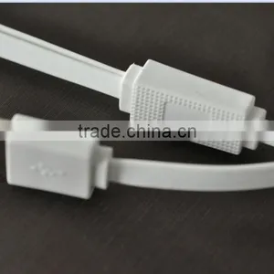 For Iphone 5/5s 6 Plus Samsung S5 S6 Flat Noodle 2 in 1 Data Sync Charging USB Cable thumbnail-4