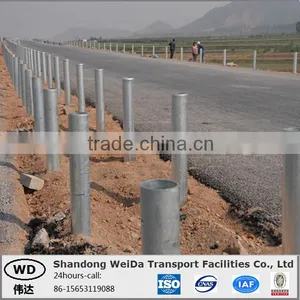 Highway Security Corrugated Beam Guardrail Fence Post thumbnail-1