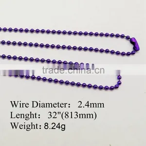 Christmas Decoration Metal Ball Chain Necklace thumbnail-1