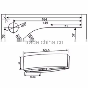 Nice Quality Door & Window Glass Shower Accessories Hardware thumbnail-3