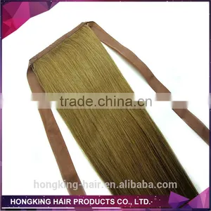 100% Human Hair Ponytail Claw Clip Ponytail Human Hair Extension thumbnail-1