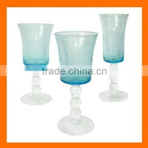Color Drinking Wine Glass Hand Blow thumbnail-1