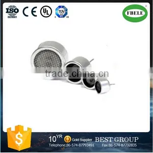 40KHZ,16MM Black Aluminum Case Ultrasonic Transducer Transmitter and Receiver Sensor(Open Type) thumbnail-1