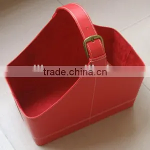 Excellent Quality Best Sell Leather Corner Storage Basket thumbnail-1