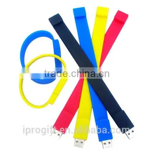 Factory Price High Quality Silicone Wristband USB Flash Drive 1GB 2GB 4GB 8GB thumbnail-1