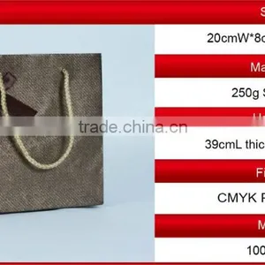 Special Paper Bag With Cotton Rope Handles and Decorative Ribbon Bow thumbnail-2