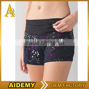 Wholesale Blank Sweat Gym Shorts Sublimation Printing Crossfit Gym Shorts thumbnail-1