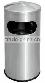 Stainless Steel Litter Bin C/w Dome Top thumbnail-1