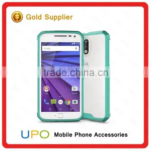 [UPO] High Quality 2 in 1 Hybrid TPU Plastic Soft TPU Shockproof Transparent Mobile Phone Case for Moto G4 Plus thumbnail-2