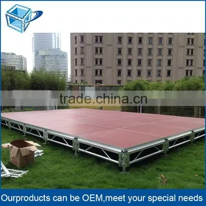 Hight Quality Outdoor Aluminium Frame Wedding Decoration Wooden Platform Stage thumbnail-1