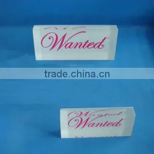 20mm Plexiglass Acrylic Letter Printing Crystal Block thumbnail-4
