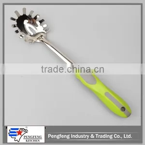 Stainless Steel Slotted Scoop With PP Handle thumbnail-1