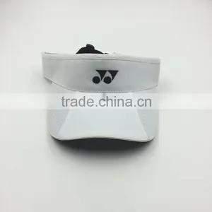 Custom Design Fashion 100% Cotton White Sun Visor With Embroidery thumbnail-2