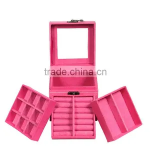 Christmas Gift 3 Sheets Inside Lint Jewelry Box for Girls thumbnail-3