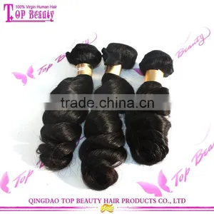 Qingdao High Quality100% Virgin Indian Remy Temple Hair Wholesale Weaving Hair and Beauty Supplies thumbnail-2