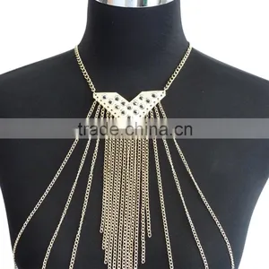 Crystal Body Jewelry Multilayer Tassel Body Chain thumbnail-4