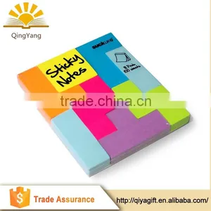 Wholesale Eco-friendly Products Letter Shaped Sticky Notes Tetris Notepad Memo Pad thumbnail-1