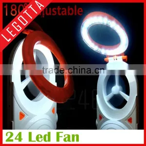 Hot Selling Popular Desktop Portable Mini Stand Fans With Led Light thumbnail-4