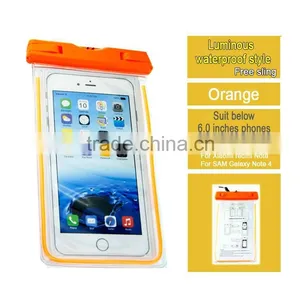 Luminous Transparant Water Proof Bag Phones Portable Outdoor 100% Sealed Waterproof Case thumbnail-6