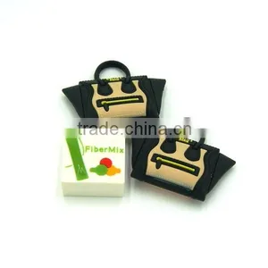 3D Rubber House Shaped Keychain thumbnail-2