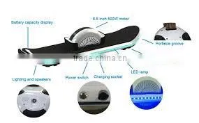 Electric E-wheel Scooter Hover Board 6.5inch Unicycle With Remote and Bluetooth thumbnail-5