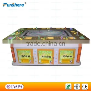 Funshare 2015 Hot Sale Coin Operated Arcade Fishing Game Machine Video Game Machin for 8 Player thumbnail-1
