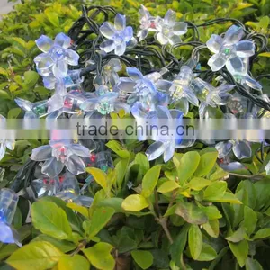The Colourful Peach Blossom of Solar Christmas Lights thumbnail-3