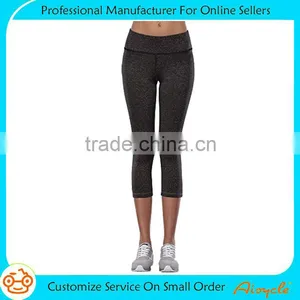 Women's Activewear Yoga Pants High Rise Slim Fit Tights Cropped Capris thumbnail-1