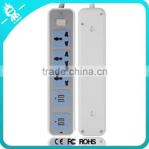 2015 Newest Wholesale Brand Designed High Quality Dual Usb UK Power Strip thumbnail-3