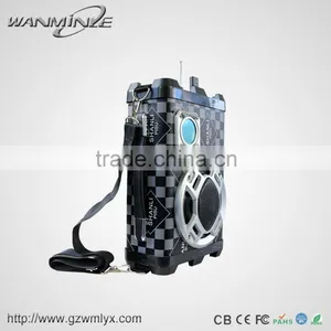 Hot Single 5Inch Good Bass USB FM Speaker With Strap Loud Sound Active Portable Speakers For Bar thumbnail-1