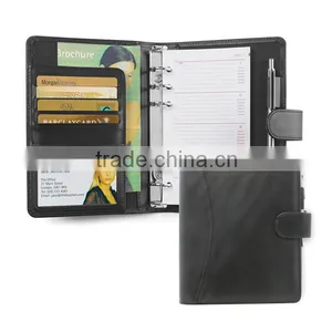 6 Ring Binder Leather Bound Agenda 2016 thumbnail-1