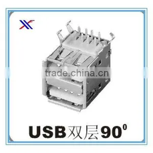 90 Female Dual Usb Connector thumbnail-1