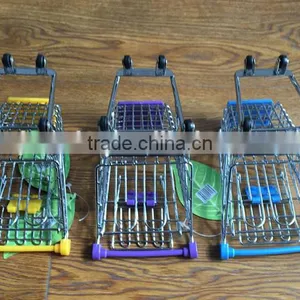 Hot Sell Shopping Cart Toy Mini Supermarket Handcart Mini Storge Basket thumbnail-6