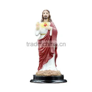 Custom Religious Sacred Heart of Resin Jesus Statue thumbnail-1