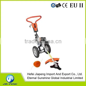 52cc Gaoline Brush Cutter With Wheels and Hand Grass Cutter and Grass Trimmer With Hand Push Handle thumbnail-1