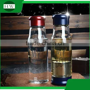 420ml 550 ml Tea With Filter Fruit Juice my Bottle Glass Tea Infuser Bottle thumbnail-2
