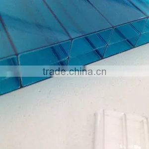 100% Bayer Virgin Materials,with UV Coating Polycarbonate Triple Wall Sheet thumbnail-1