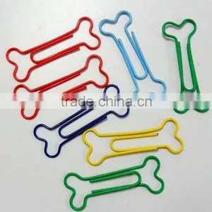 40 Packs Bone Shape Box Iron PET Covering Bone Shaped Paper Clip thumbnail-2
