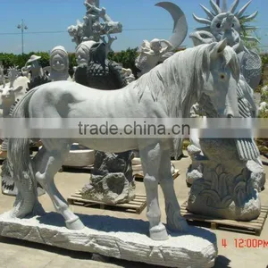 Stone Animal Sculpture Horse Carving thumbnail-1