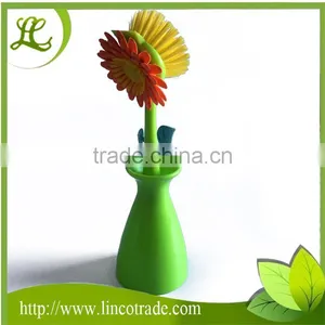 Flower Shaped Plastic Pan Brush thumbnail-1