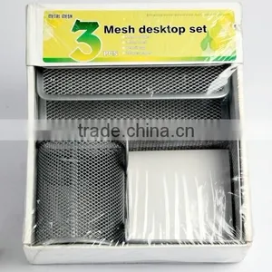 Mini Office Stationery Set (pen Holder+letter Sorter+memo Holder) thumbnail-4