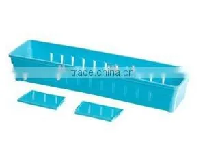 Fashion 3 Lattices Sundries Plastic Divided Storage Box/DIY Storage Box thumbnail-1